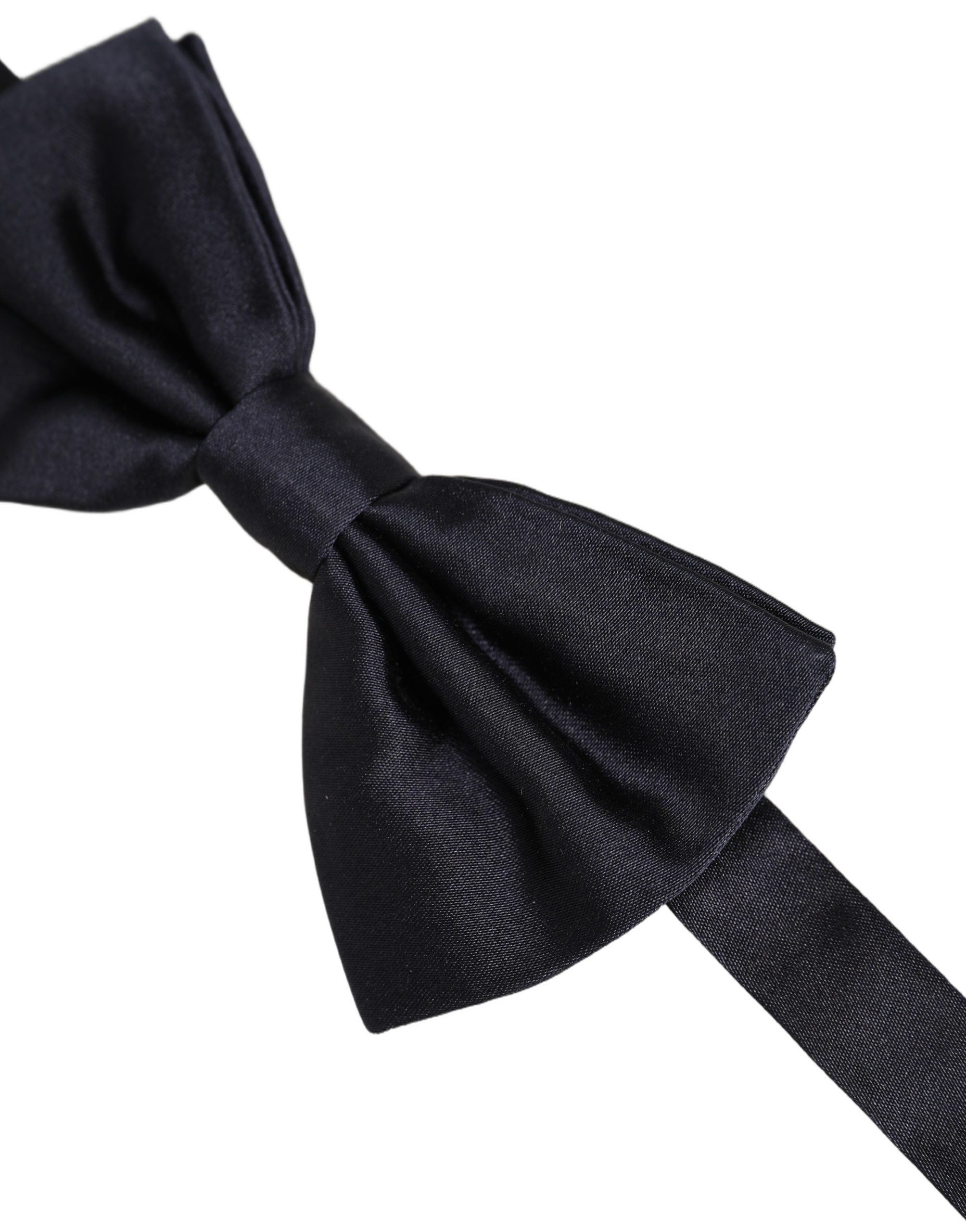 Dolce & Gabbana Dolce & Gabbana Men Black 100% Silk Adjustable Neck Papillon Bow Men's Tie