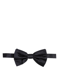 Dolce & Gabbana Dolce & Gabbana Men Black 100% Silk Adjustable Neck Papillon Bow Men's Tie