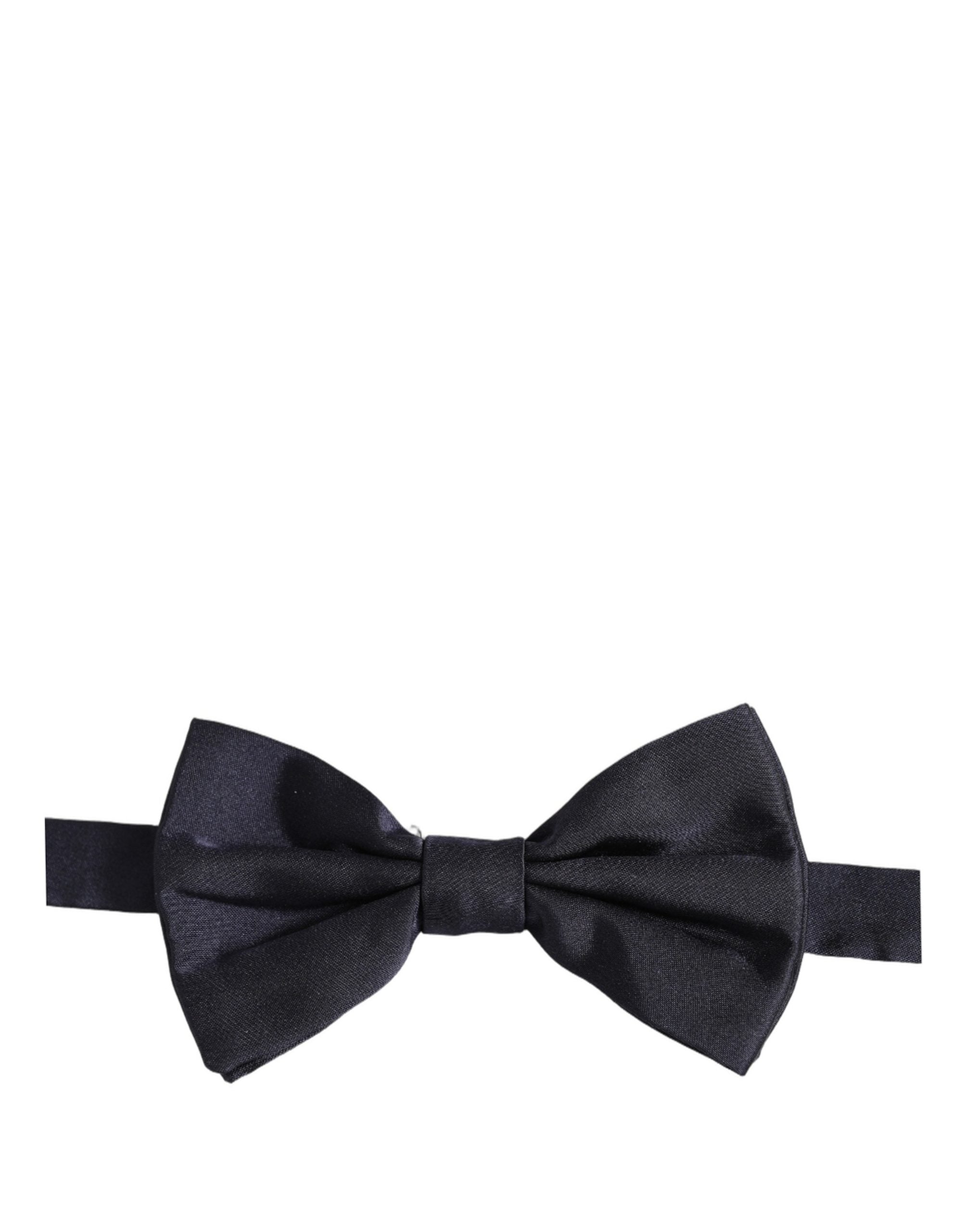 Dolce & Gabbana Dolce & Gabbana Men Dark Blue Silk Adjustable Neck Papillon Bow Men's Tie