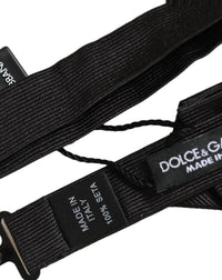 Dolce & Gabbana Dolce & Gabbana Men Black 100% Silk Adjustable Neck Papillon Bow Men's Tie