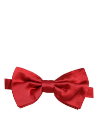 Dolce & Gabbana Dolce & Gabbana Men Red 100% Silk Adjustable Neck Papillon Bow Men's Tie