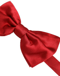 Dolce & Gabbana Dolce & Gabbana Men Red 100% Silk Adjustable Neck Papillon Bow Men's Tie