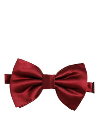 Dolce & Gabbana Dolce & Gabbana Men Red 100% Silk Adjustable Neck Papillon Bow Men's Tie