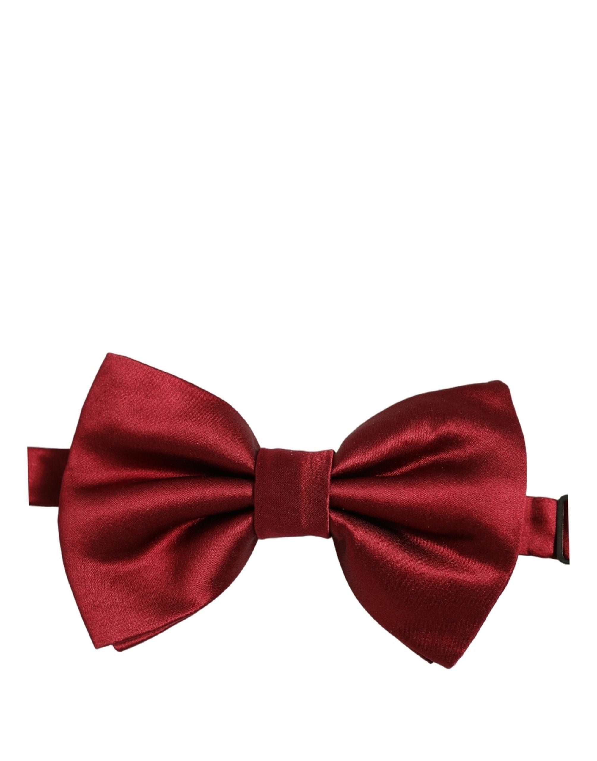 Dolce & Gabbana Dolce & Gabbana Men Red 100% Silk Adjustable Neck Papillon Bow Men's Tie