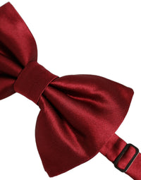 Dolce & Gabbana Dolce & Gabbana Men Red 100% Silk Adjustable Neck Papillon Bow Men's Tie
