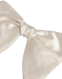 Dolce & Gabbana Dolce & Gabbana Men White 100% Silk Adjustable Neck Papillon Bow Men's Tie