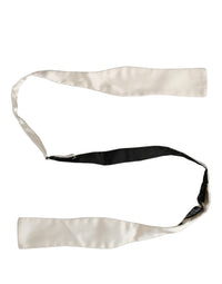 Dolce & Gabbana Dolce & Gabbana Men White 100% Silk Adjustable Neck Papillon Bow Men's Tie