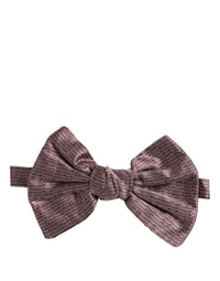 Dolce & Gabbana Dolce & Gabbana Men Maroon 100% Silk Adjustable Neck Papillon Bow Men's Tie