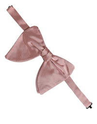 Dolce & Gabbana Dolce & Gabbana Men Pink 100% Silk Adjustable Neck Papillon Bow Men's Tie