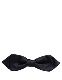 Dolce & Gabbana Dolce & Gabbana Men Dark Blue 100% Silk Adjustable Neck Papillon Bow Men's Tie