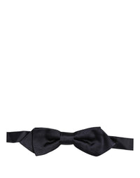 Dolce & Gabbana Dolce & Gabbana Men Dark Blue 100% Silk Adjustable Neck Papillon Bow Men's Tie