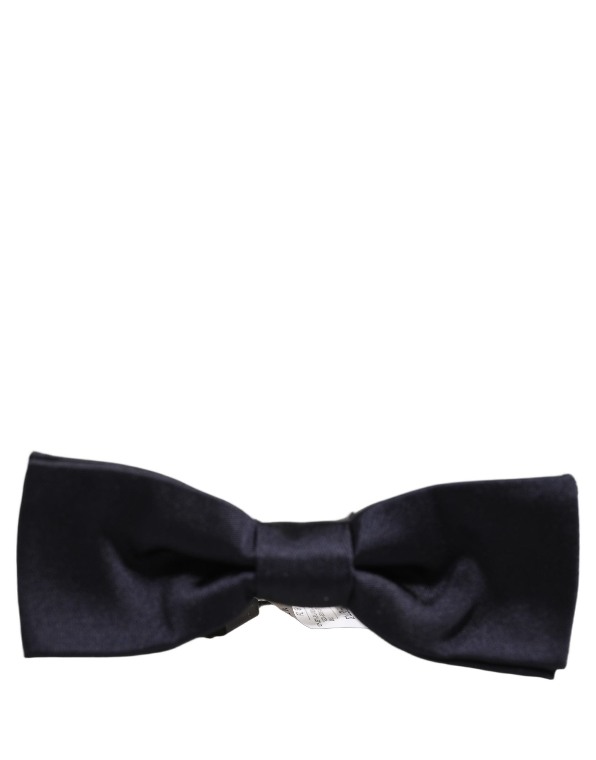 Dolce & Gabbana Dolce & Gabbana Men Dark Blue 100% Silk Adjustable Neck Papillon Bow Men's Tie
