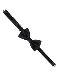 Dolce & Gabbana Dolce & Gabbana Men Black 100% Silk Adjustable Neck Papillon Bow Men's Tie