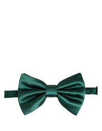 Dolce & Gabbana Dolce & Gabbana Men Green 100% Silk Adjustable Neck Papillon Bow Men's Tie