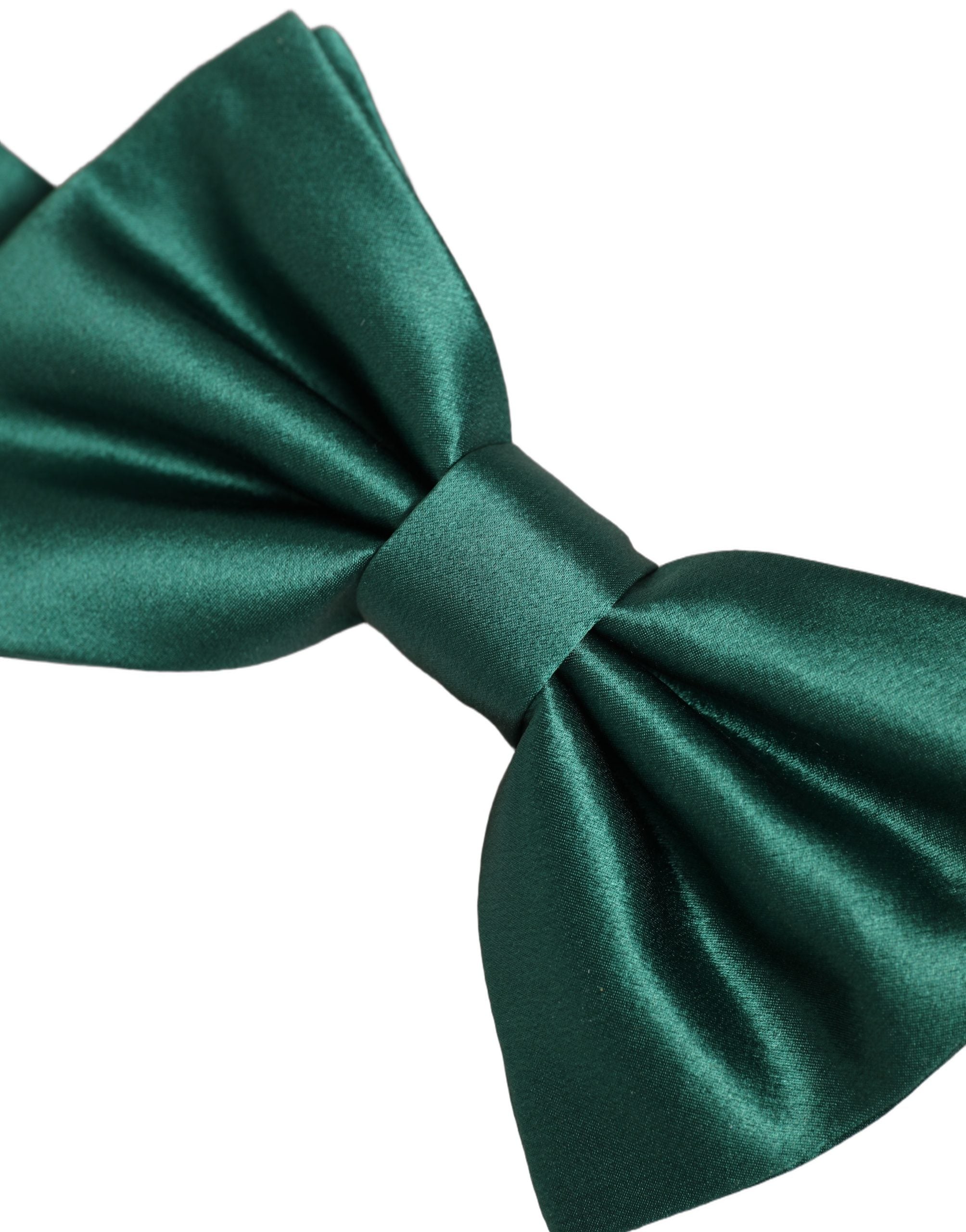 Dolce & Gabbana Dolce & Gabbana Men Green 100% Silk Adjustable Neck Papillon Bow Men's Tie