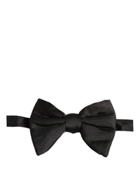 Dolce & Gabbana Dolce & Gabbana Men Black 100% Silk Adjustable Neck Papillon Bow Men's Tie