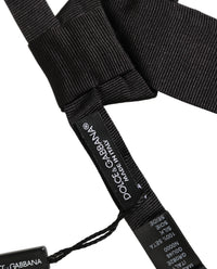 Dolce & Gabbana Dolce & Gabbana Men Black 100% SIlk Adjustable Neck Papillon Bow Men's Tie