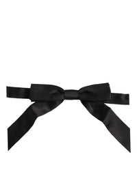 Dolce & Gabbana Dolce & Gabbana Men Black 100% SIlk Adjustable Neck Papillon Bow Men's Tie