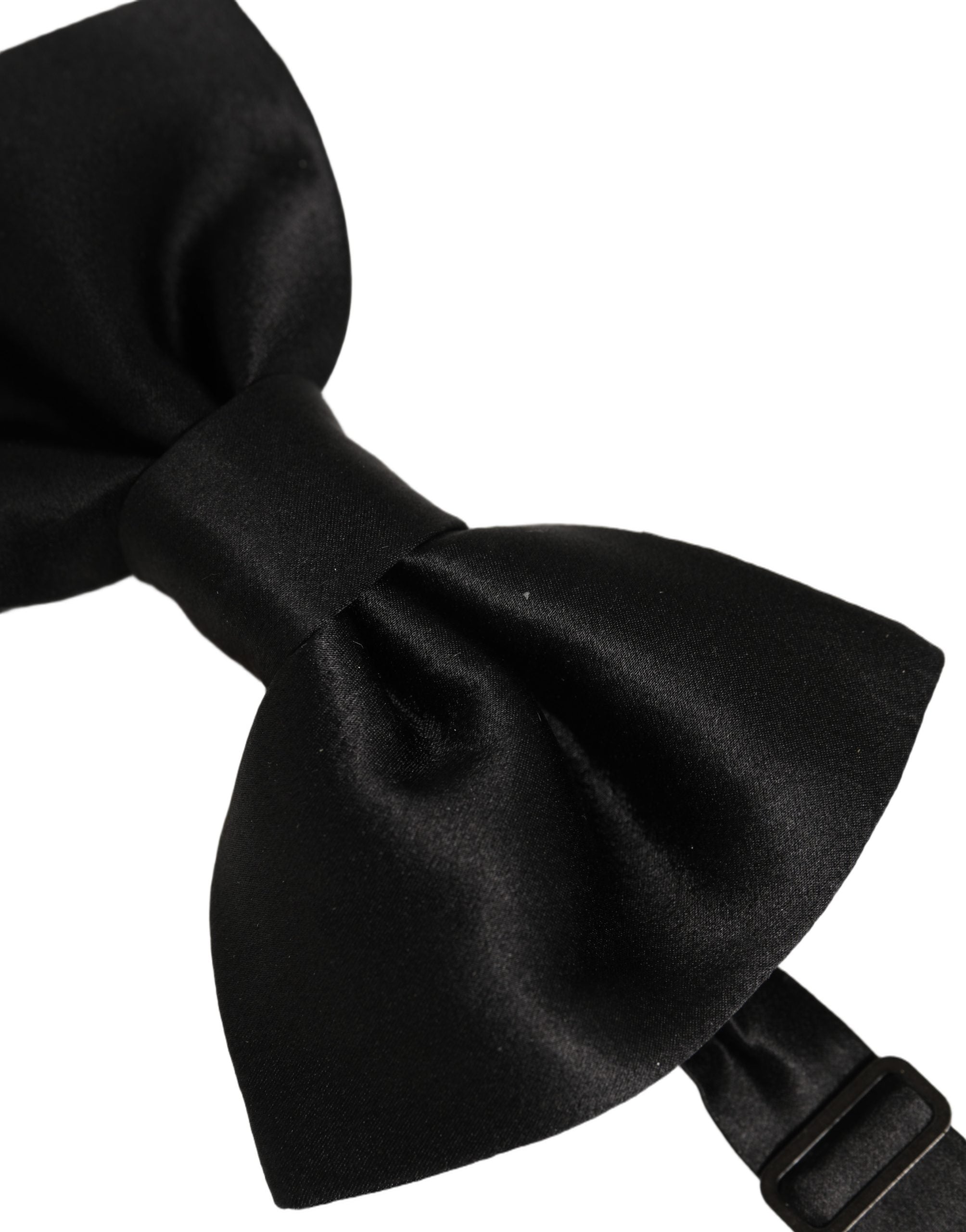 Dolce & Gabbana Dolce & Gabbana Men Black 100% Silk Adjustable Neck Papillon Bow Men's Tie