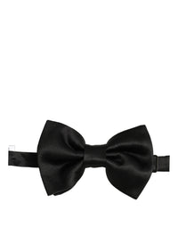 Dolce & Gabbana Dolce & Gabbana Men Black 100% Silk Adjustable Neck Papillon Bow Men's Tie