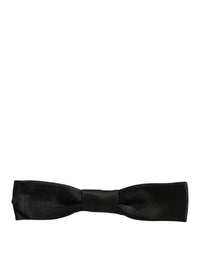 Dolce & Gabbana Dolce & Gabbana Men Black 100% SIlk Adjustable Neck Papillon Bow Men's Tie