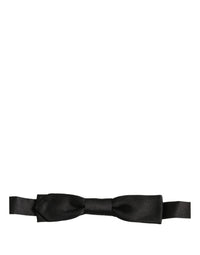 Dolce & Gabbana Dolce & Gabbana Men Black 100% SIlk Adjustable Neck Papillon Bow Men's Tie