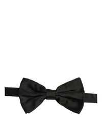 Dolce & Gabbana Dolce & Gabbana Men Black 100% Silk Adjustable Neck Papillon Bow Men's Tie