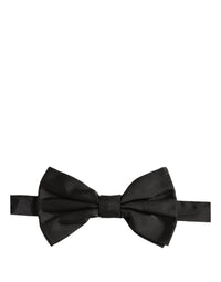 Dolce & Gabbana Dolce & Gabbana Men Black 100% Silk Adjustable Neck Papillon Bow Men's Tie