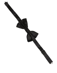 Dolce & Gabbana Dolce & Gabbana Men Black 100% Silk Adjustable Neck Papillon Bow Men's Tie