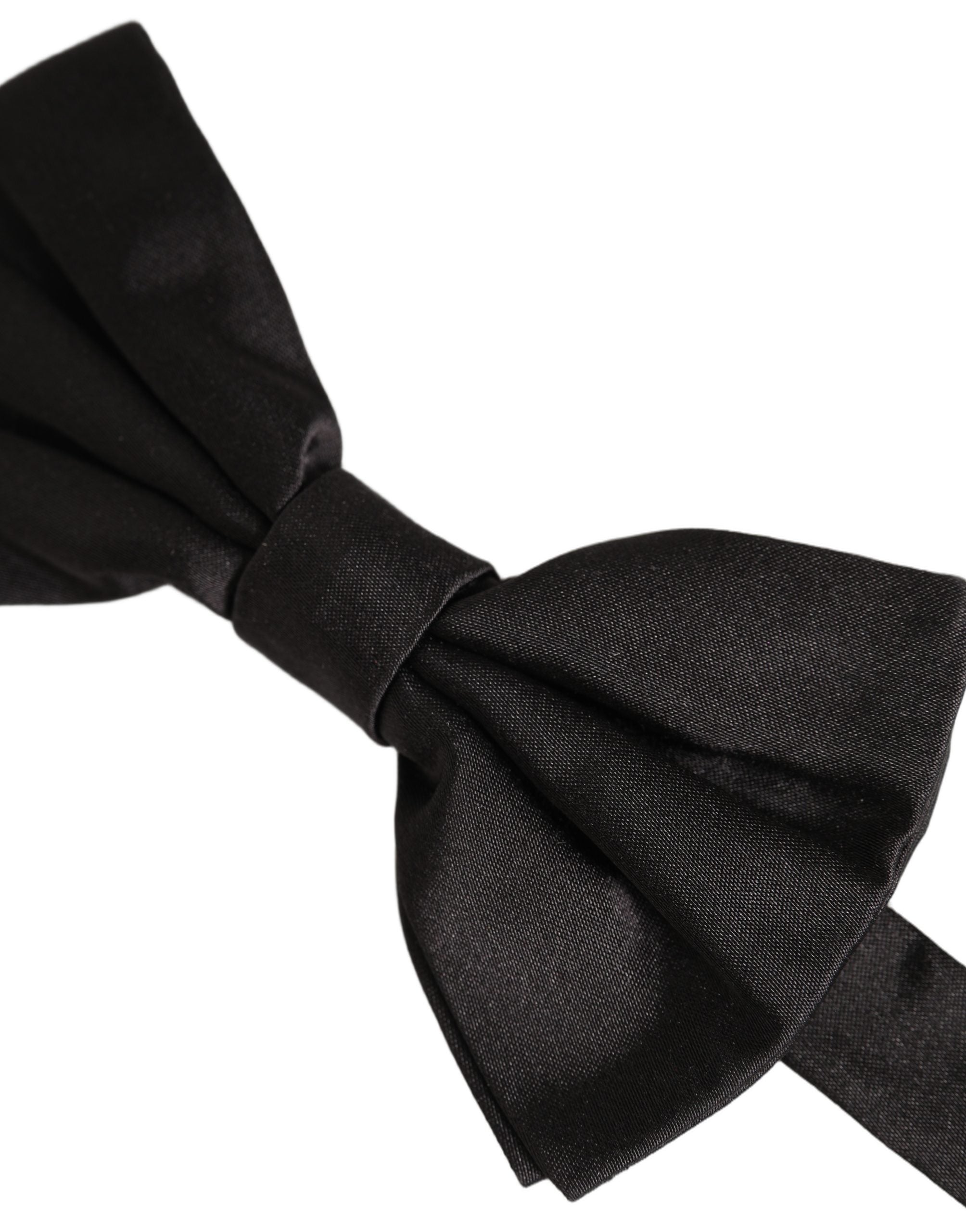 Dolce & Gabbana Dolce & Gabbana Men Black 100% Silk Adjustable Neck Papillon Bow Men's Tie