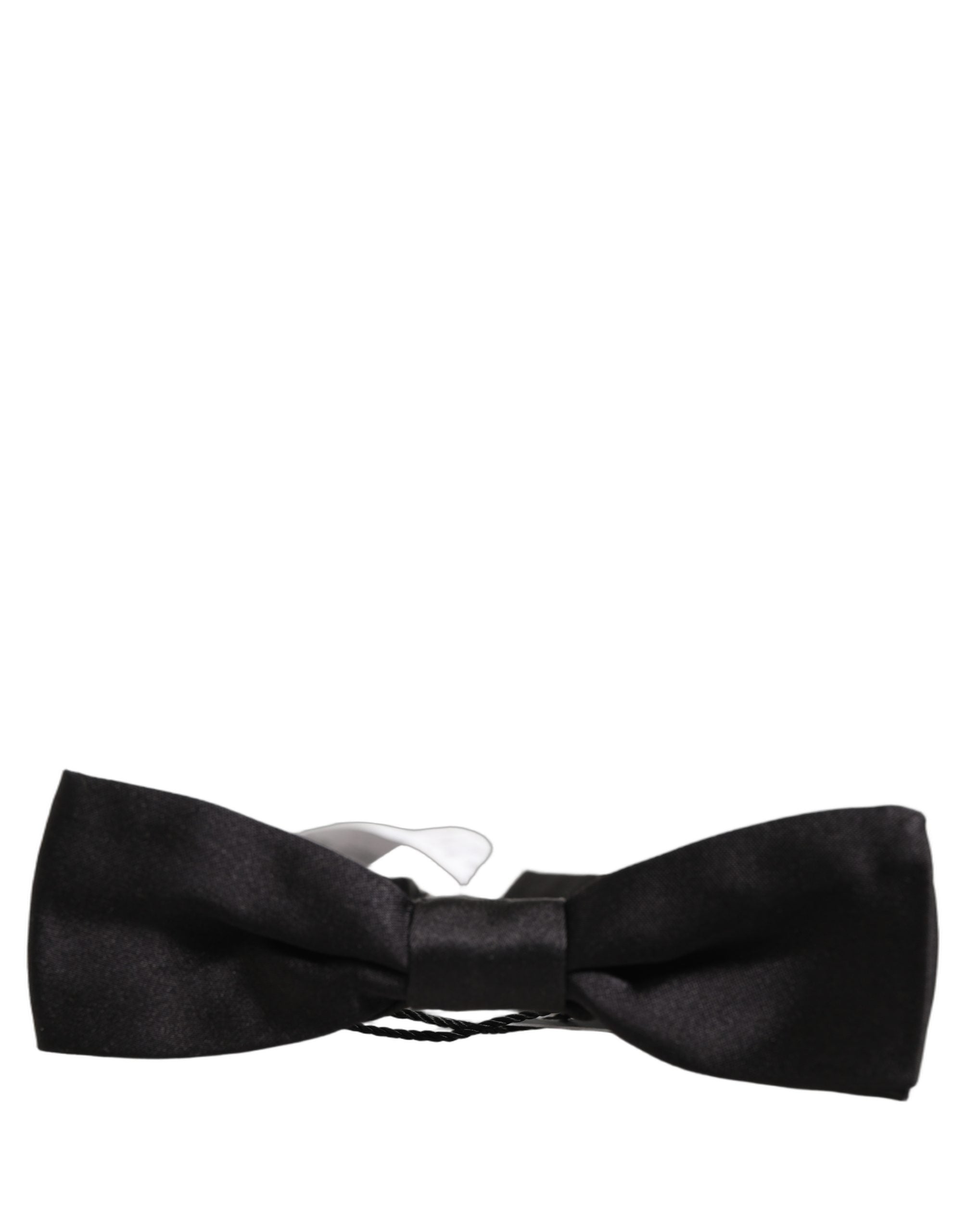 Dolce & Gabbana Dolce & Gabbana Men Black 100% Silk Adjustable Neck Papillon Bow Men's Tie