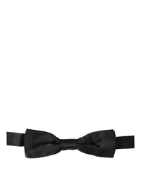 Dolce & Gabbana Dolce & Gabbana Men Black 100% Silk Adjustable Neck Papillon Bow Men's Tie
