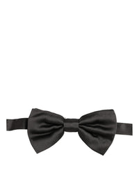 Dolce & Gabbana Dolce & Gabbana Men Black 100% Silk Adjustable Neck Papillon Bow Men's Tie
