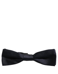 Dolce & Gabbana Dolce & Gabbana Men Black 100% Silk Adjustable Neck Papillon Bow Men's Tie