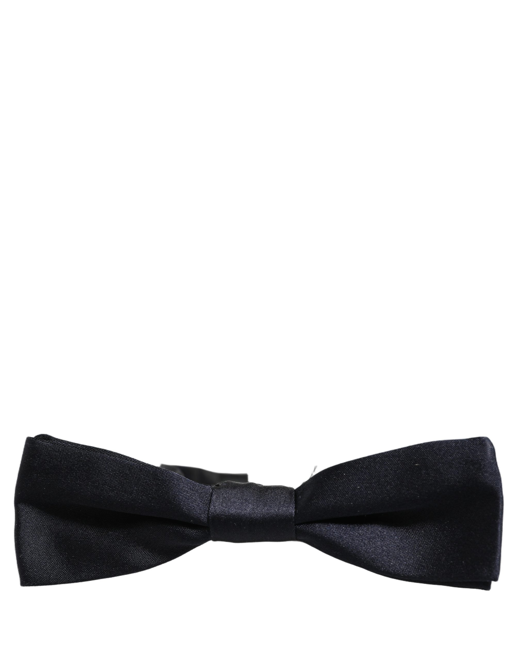 Dolce & Gabbana Dolce & Gabbana Men Black 100% Silk Adjustable Neck Papillon Bow Men's Tie