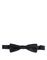 Dolce & Gabbana Dolce & Gabbana Men Black 100% Silk Adjustable Neck Papillon Bow Men's Tie