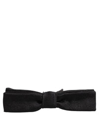 Dolce & Gabbana Dolce & Gabbana Men Black 100% SIlk Adjustable Neck Papillon Bow Men's Tie