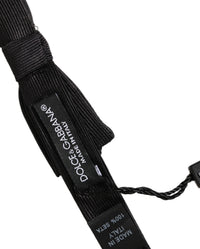 Dolce & Gabbana Dolce & Gabbana Men Black 100% SIlk Adjustable Neck Papillon Bow Men's Tie
