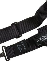 Dolce & Gabbana Dolce & Gabbana Men Black 100% SIlk Adjustable Neck Papillon Bow Men's Tie