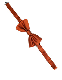Dolce & Gabbana Dolce & Gabbana Men Orange 100% SIlk Adjustable Neck Papillon Bow Men's Tie
