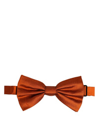 Dolce & Gabbana Dolce & Gabbana Men Orange 100% SIlk Adjustable Neck Papillon Bow Men's Tie