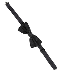 Dolce & Gabbana Dolce & Gabbana Black White Polka Dot Adjustable Neck Papillon Bow Men's Tie