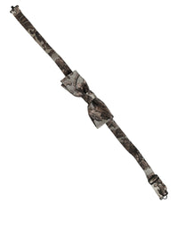 Dolce & Gabbana Dolce & Gabbana Men Brown Beige Floral Adjustable Neck Papillon Bow Men's Tie