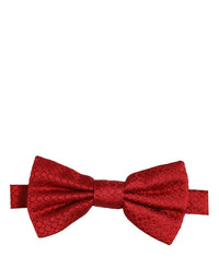 Dolce & Gabbana Dolce & Gabbana Men Red 100% Silk Adjustable Neck Papillon Bow Men's Tie