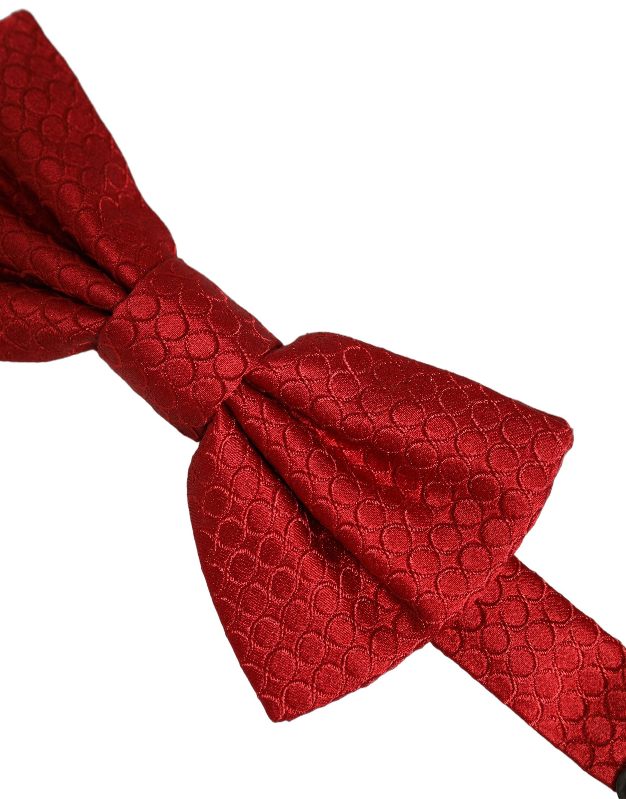 Dolce & Gabbana Dolce & Gabbana Men Red 100% Silk Adjustable Neck Papillon Bow Men's Tie