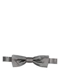 Dolce & Gabbana Dolce & Gabbana Men Gray 100% Silk Adjustable Neck Papillon Bow Men's Tie