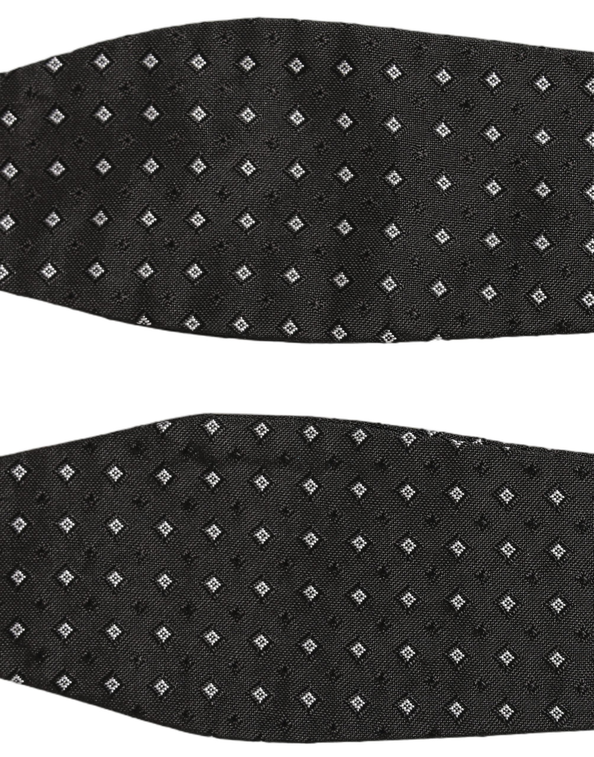 Dolce & Gabbana Dolce & Gabbana Black White Polka Dot Adjustable Neck Papillon Bow Men's Tie