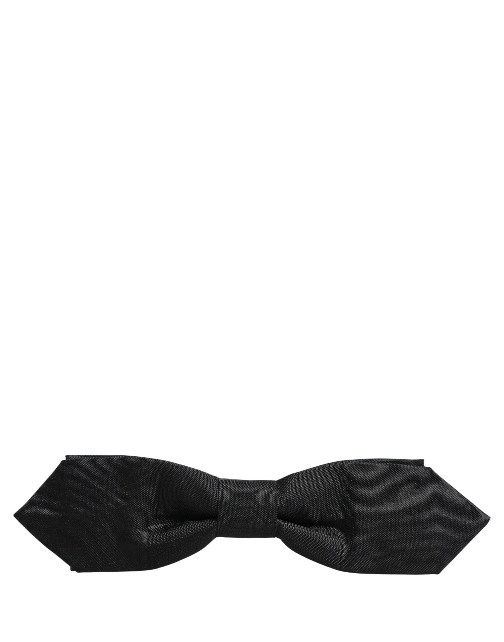 Dolce & Gabbana Dolce & Gabbana Men Black Polyester Adjustable Neck Papillon Bow Men's Tie