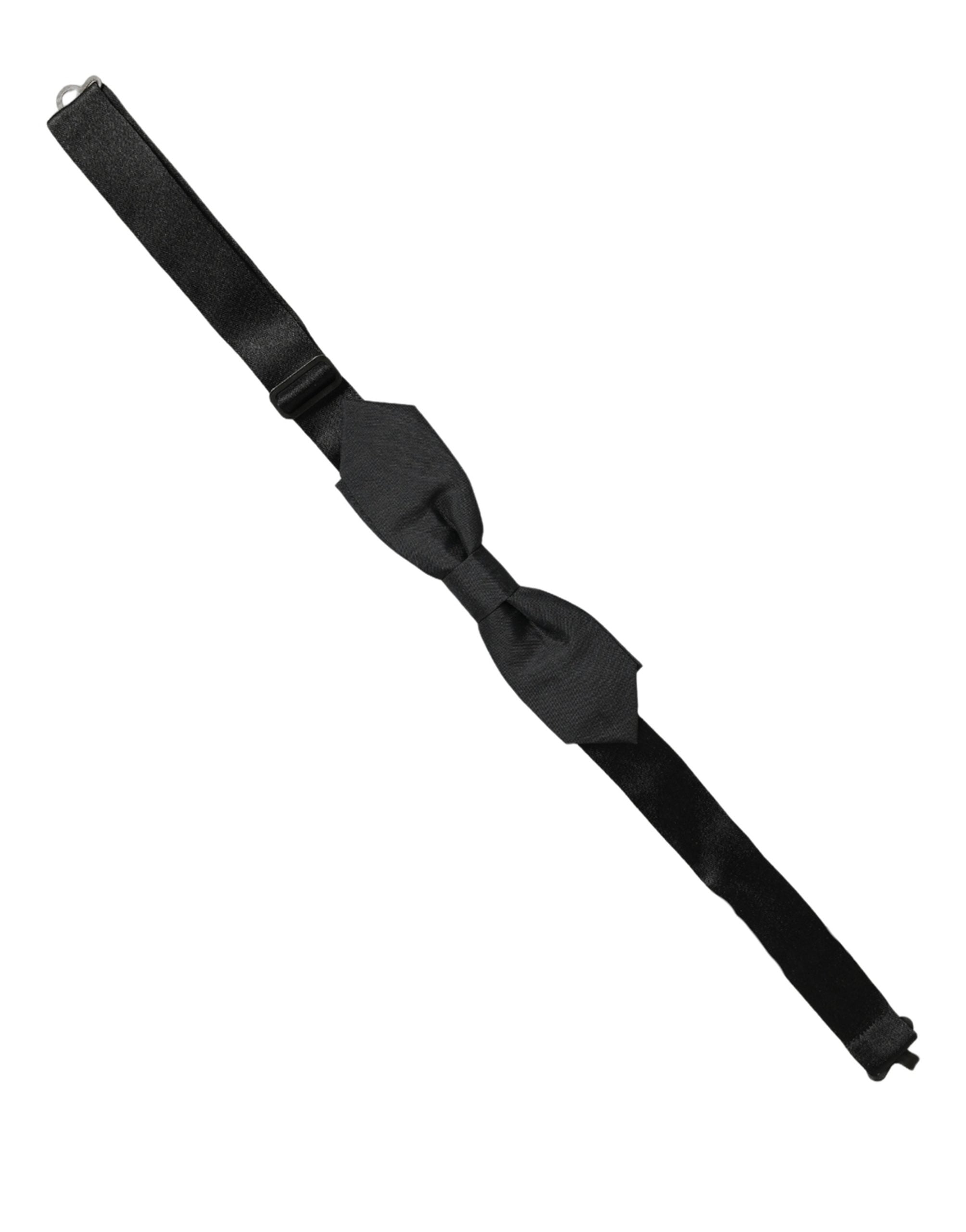 Dolce & Gabbana Dolce & Gabbana Men Black Polyester Adjustable Neck Papillon Bow Men's Tie