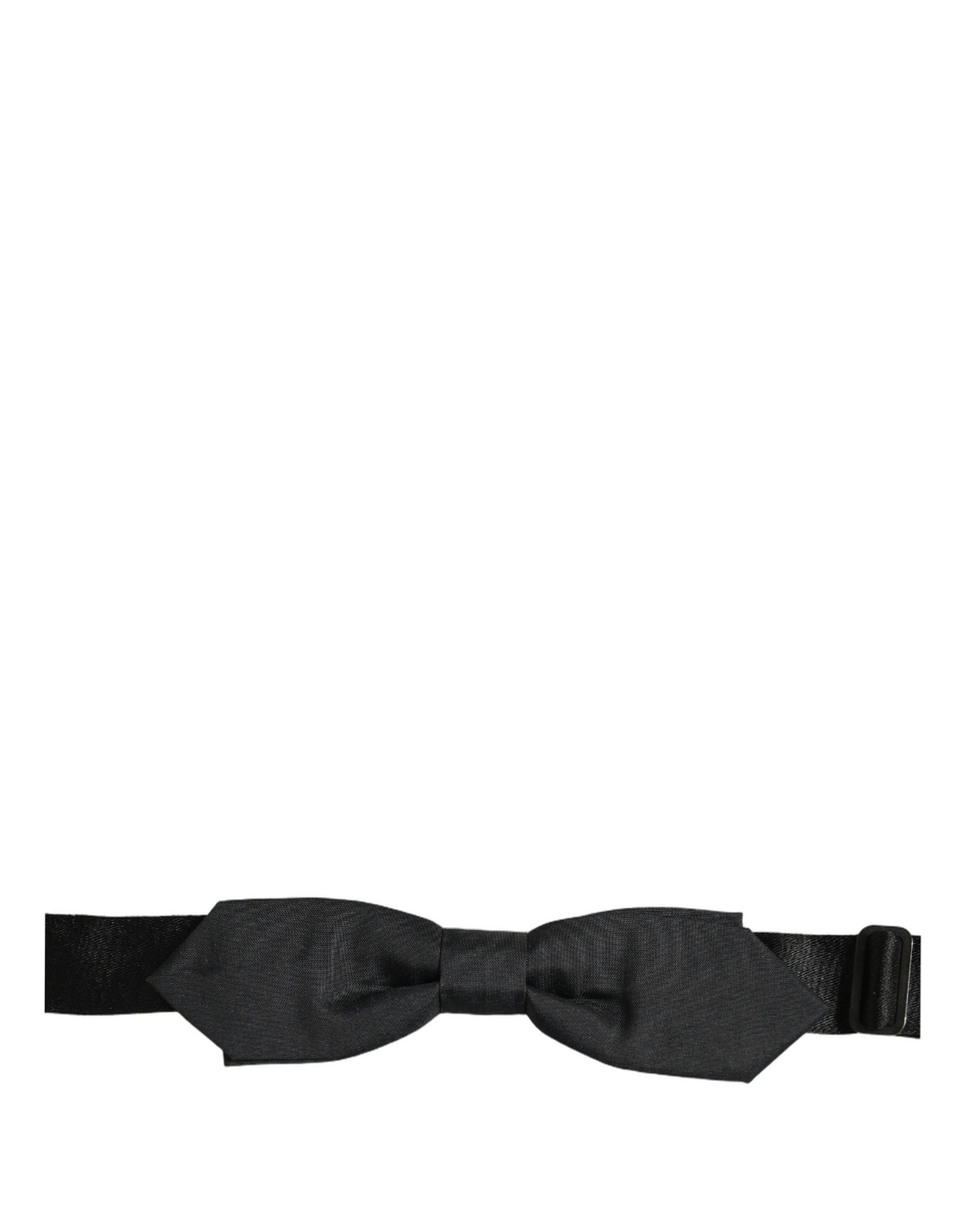 Dolce & Gabbana Dolce & Gabbana Men Black Polyester Adjustable Neck Papillon Bow Men's Tie
